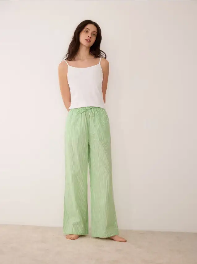 Pantaloni del pigiama - verde fresco