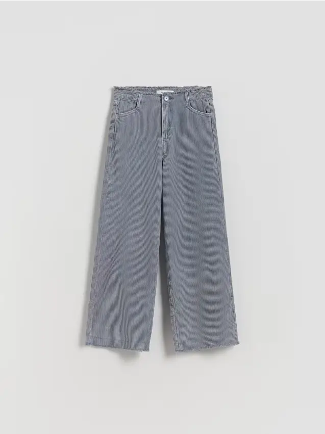 Pantaloni di velluto a coste - blu scuro