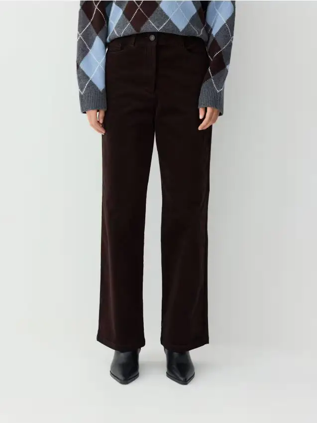 Pantaloni di velluto a coste - marrone