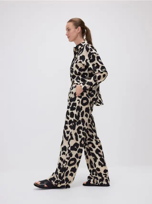 Pantaloni fantasia - marrone dorato