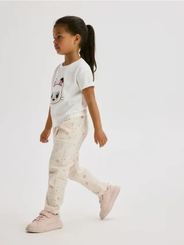 Pantaloni fantasia - panna