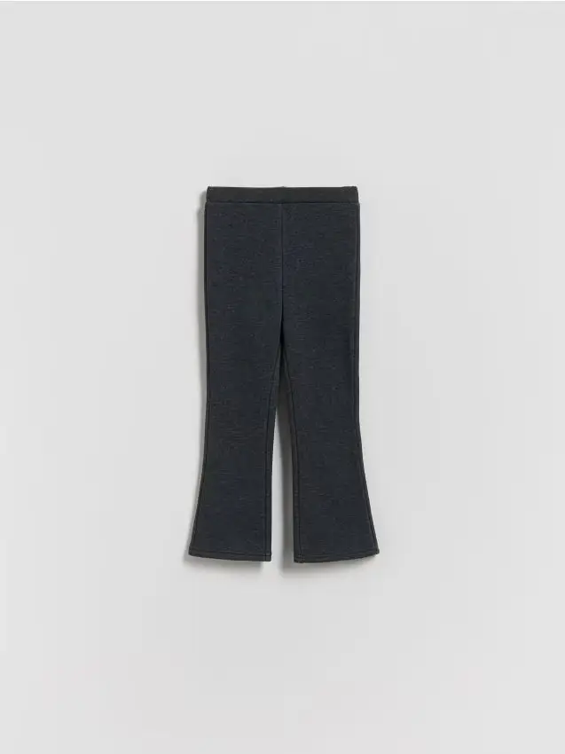 Pantaloni imbottiti flare - grigio scuro