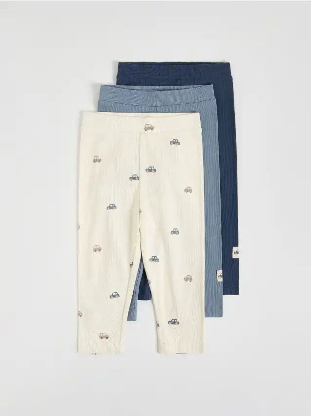 Pantaloni in cotone 3 pack - blu