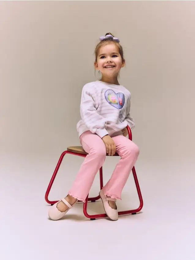 Pantaloni in cotone - rosa