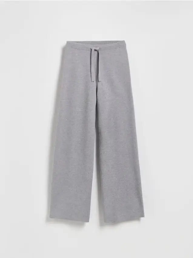 Pantaloni in jersey misto viscosa - grigio medio