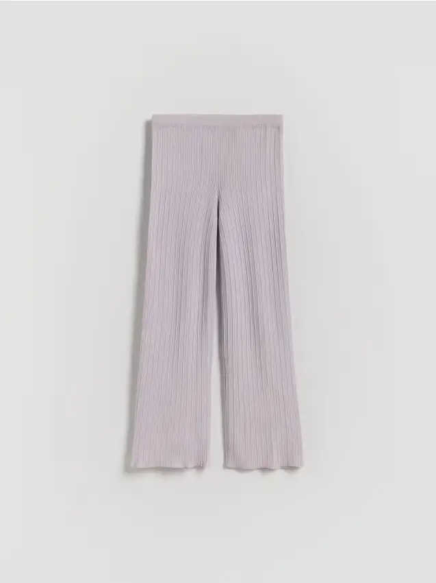Pantaloni in jersey misto viscosa - lavanda