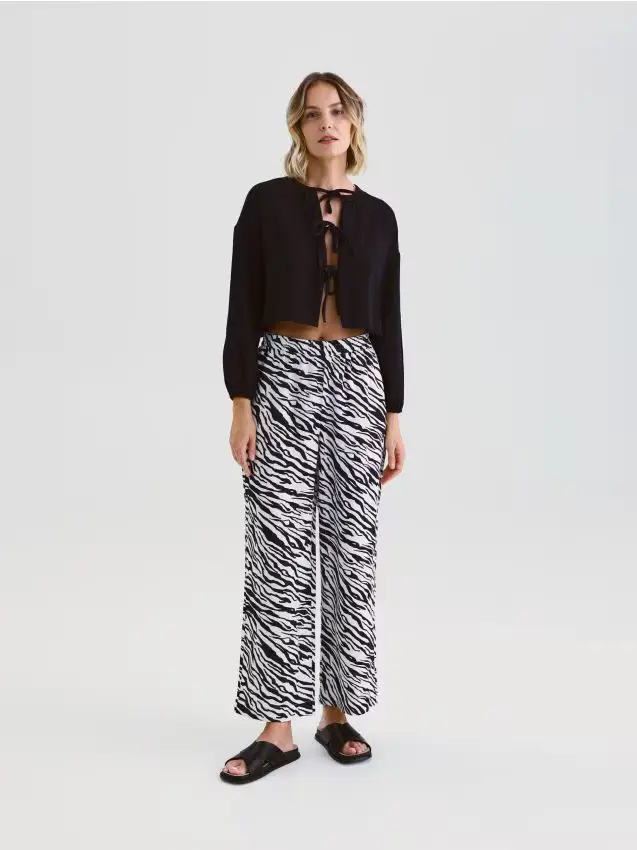 Pantaloni in lino - multicolore