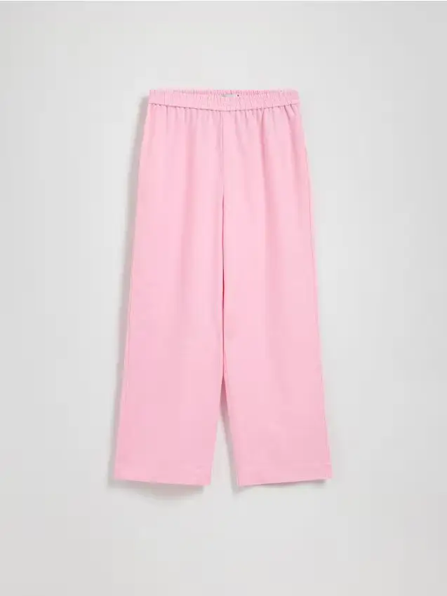 Pantaloni in lino - rosa