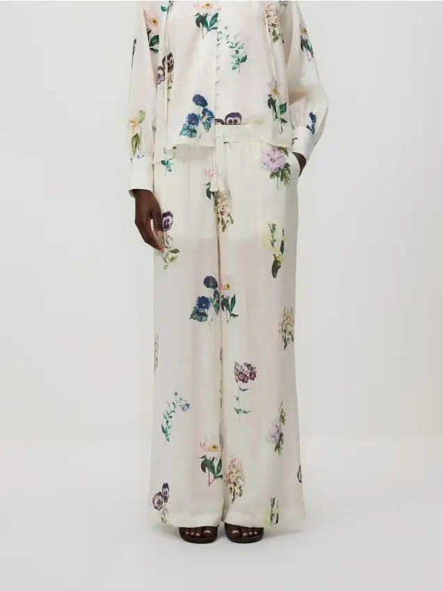 Pantaloni in lyocell - multicolore