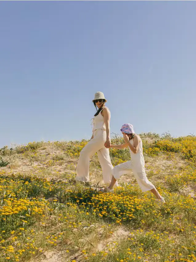 Pantaloni in misto lino - beige