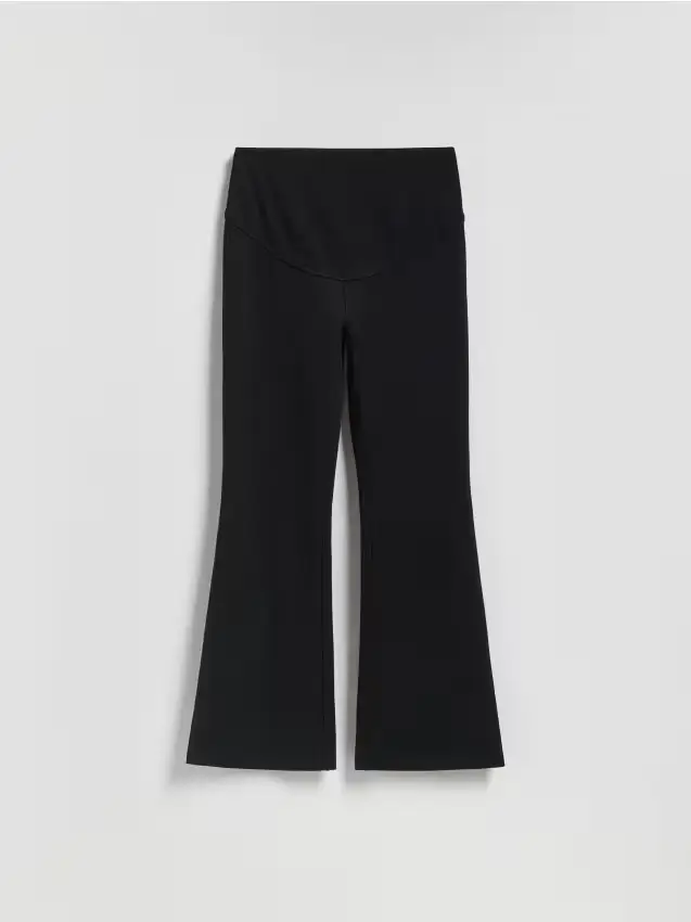 Pantaloni in misto viscosa - nero