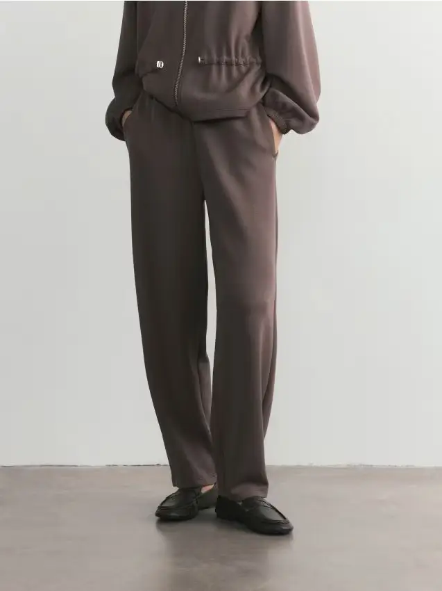 Pantaloni in modal - marrone