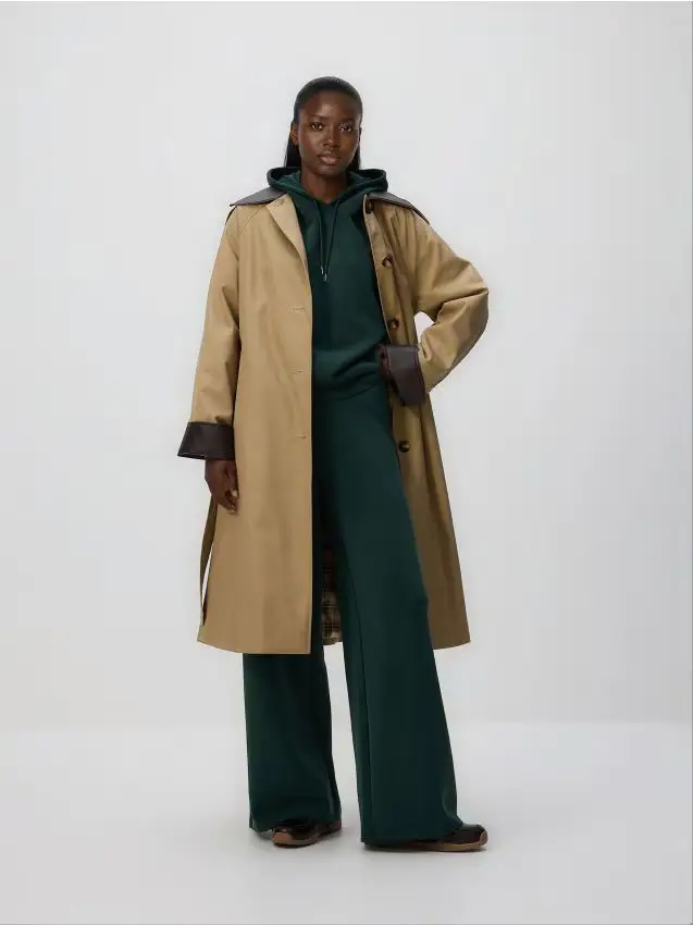 Pantaloni in modal - verde petrolio