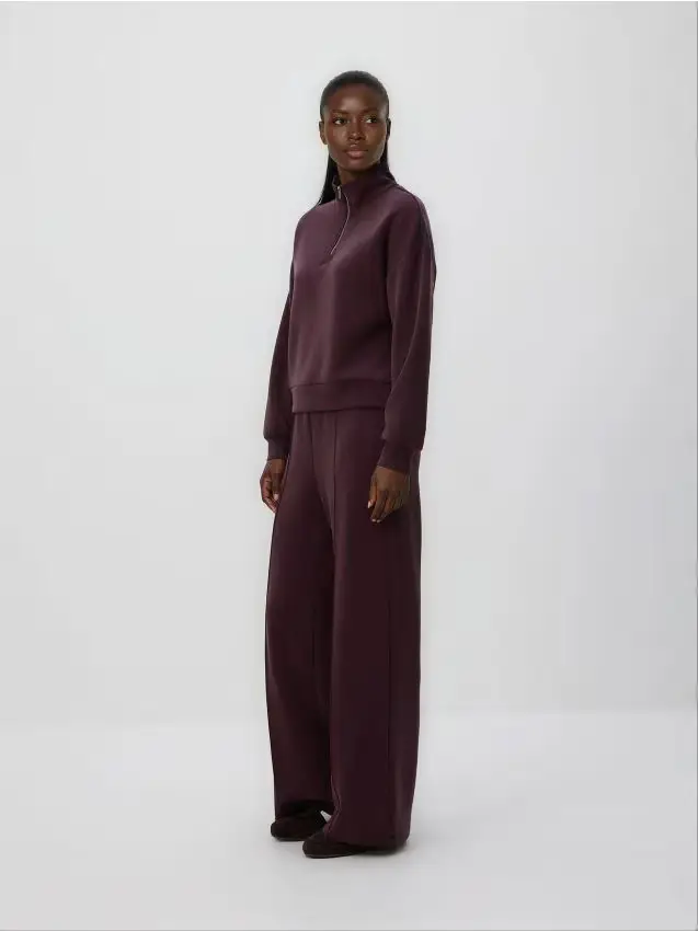 Pantaloni in modal - viola scuro