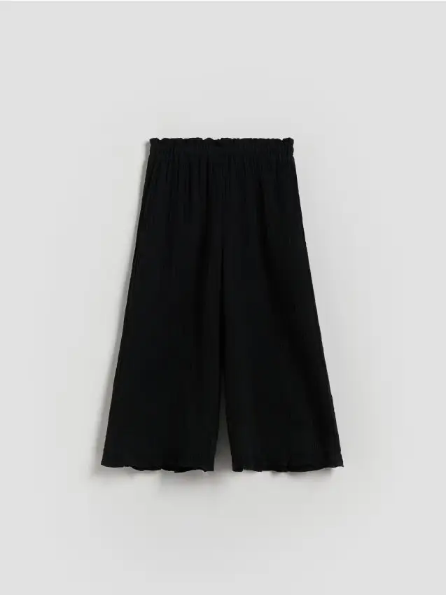 Pantaloni in mussola - nero