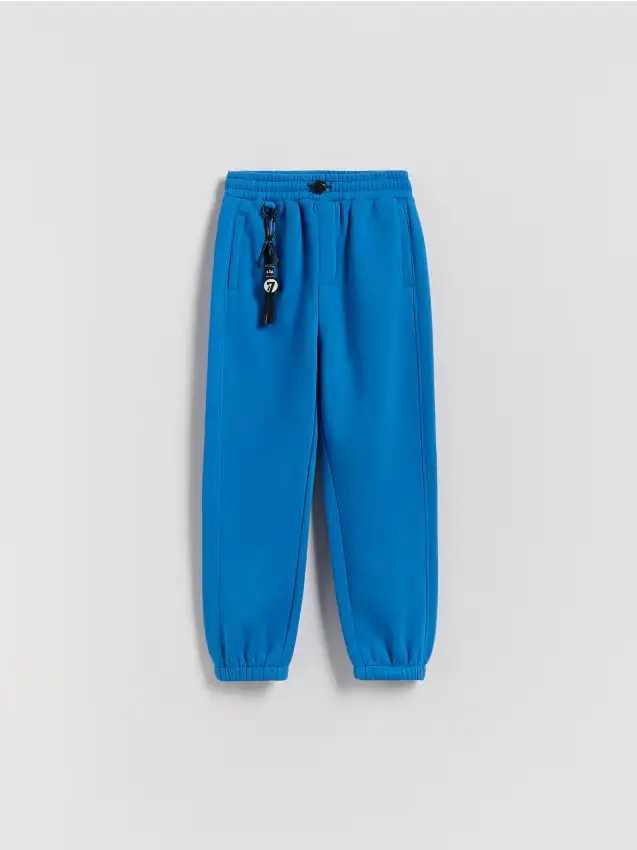 Pantaloni jogger in cotone - azzurro