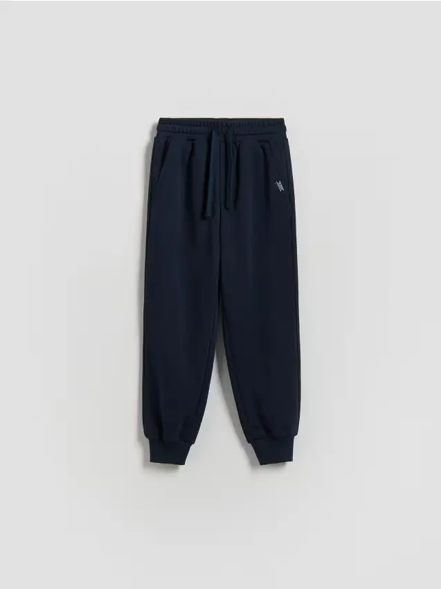 Pantaloni jogger in cotone - blu scuro