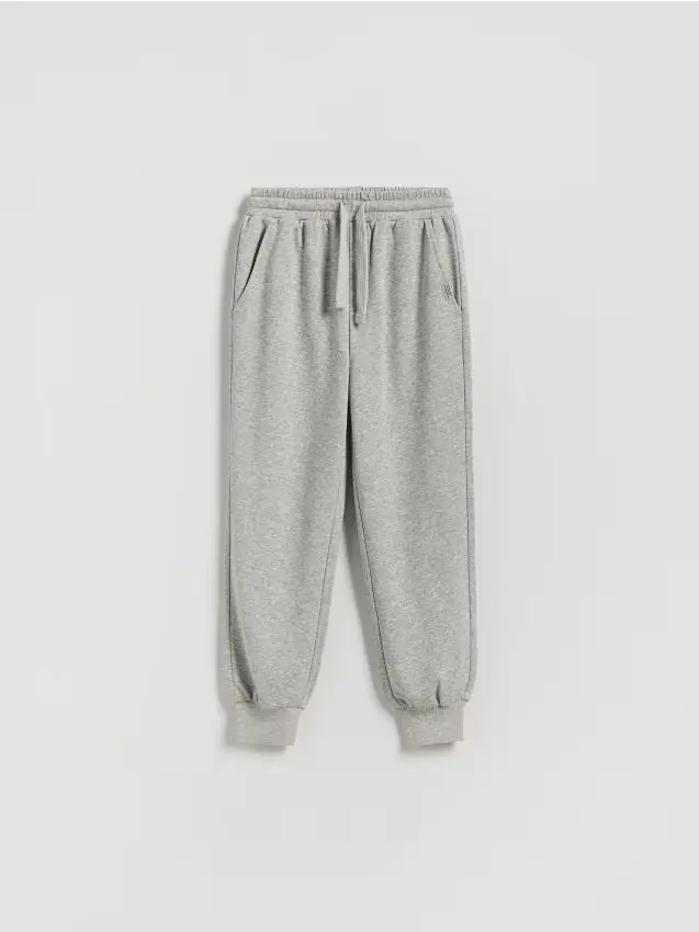 Pantaloni jogger in cotone - grigio chiaro