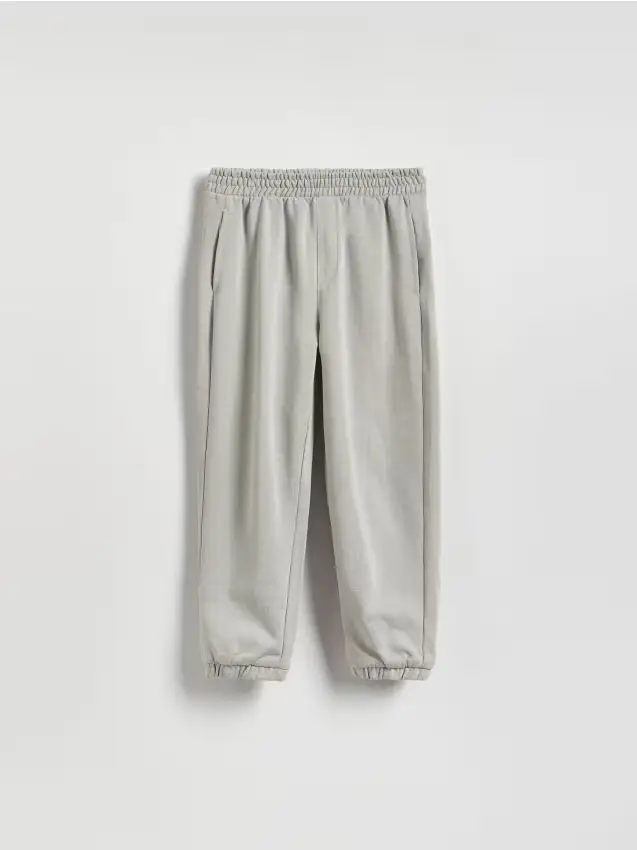 Pantaloni jogger in cotone - grigio chiaro