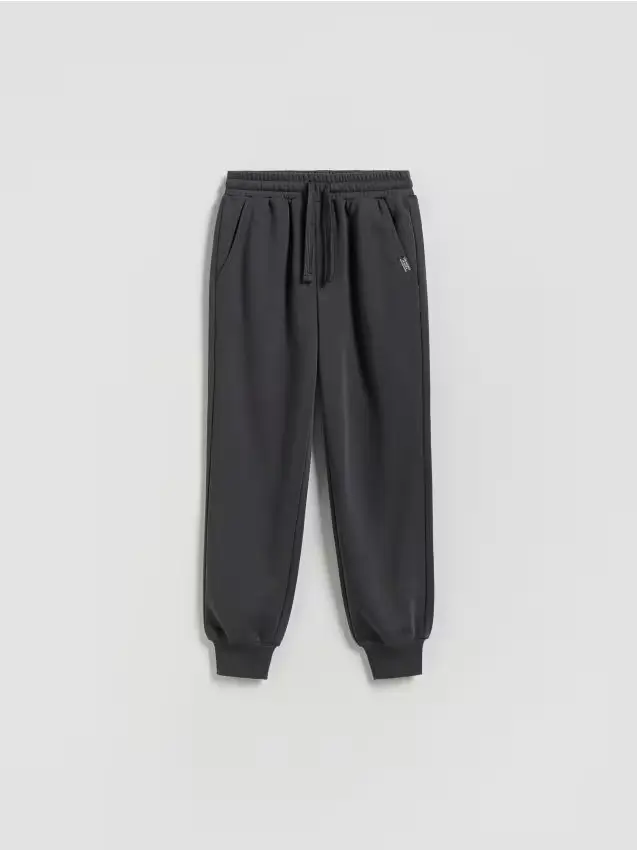 Pantaloni jogger in cotone - grigio scuro