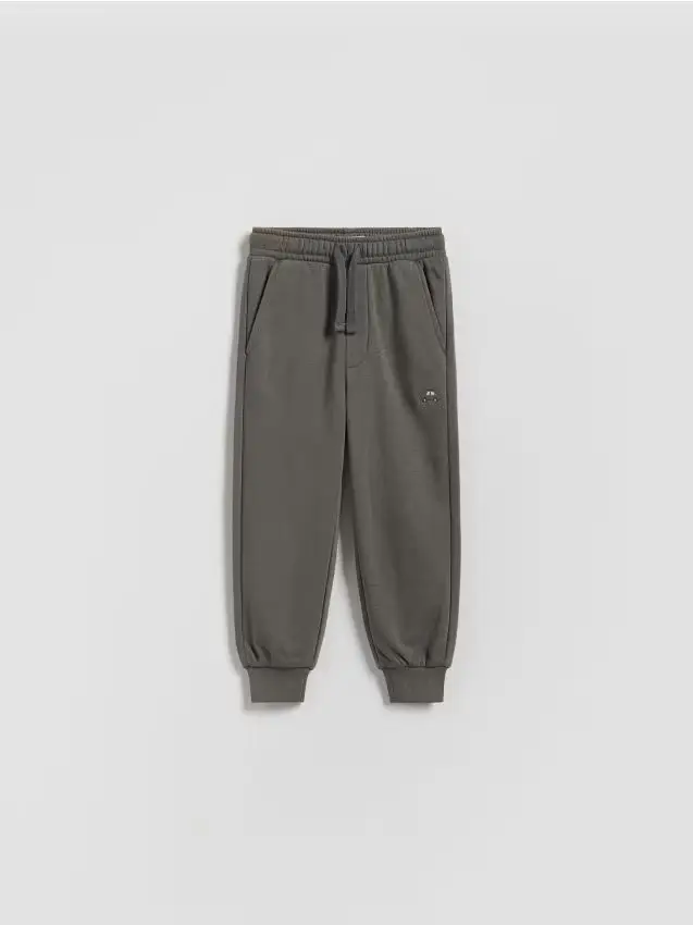 Pantaloni jogger in cotone - grigio scuro