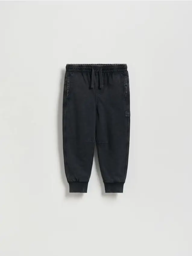 Pantaloni jogger in cotone - nero