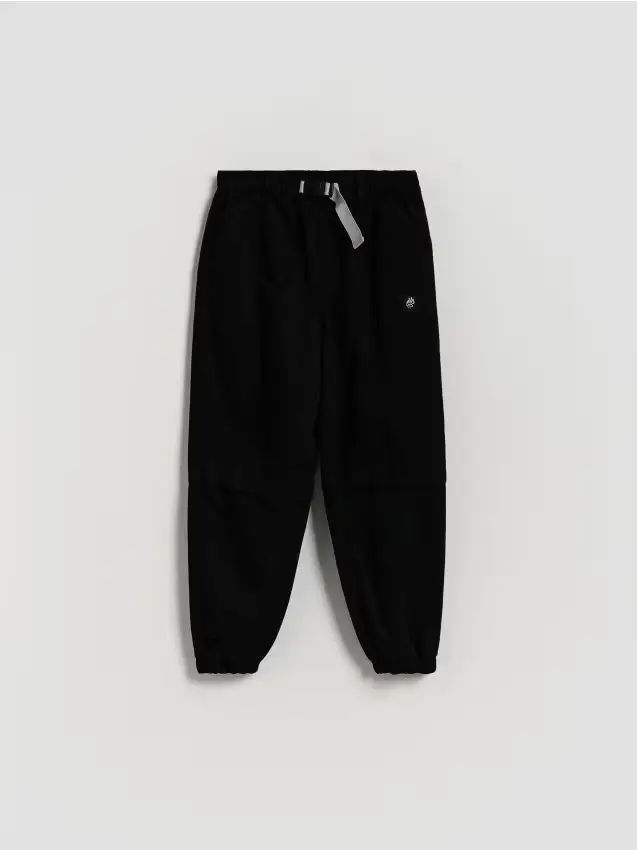 Pantaloni jogger in cotone - nero