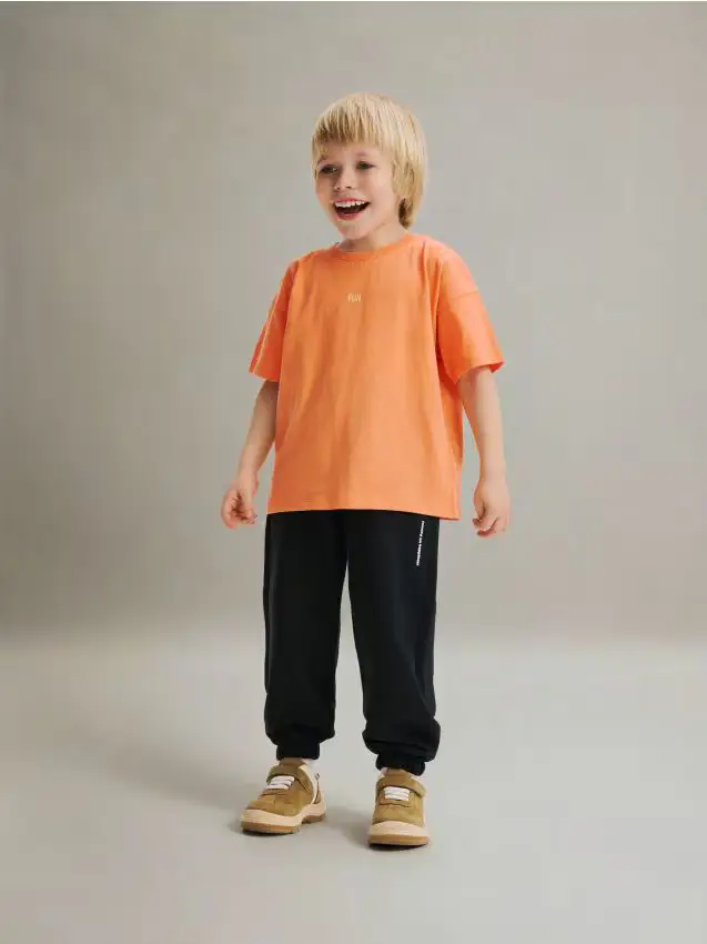 Pantaloni jogger in cotone - nero