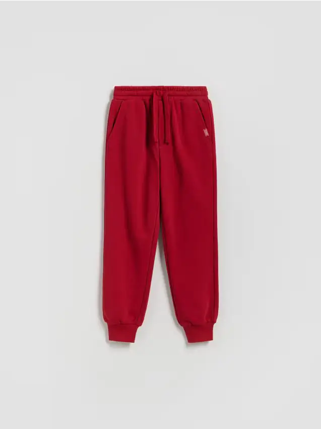 Pantaloni jogger in cotone - rosso