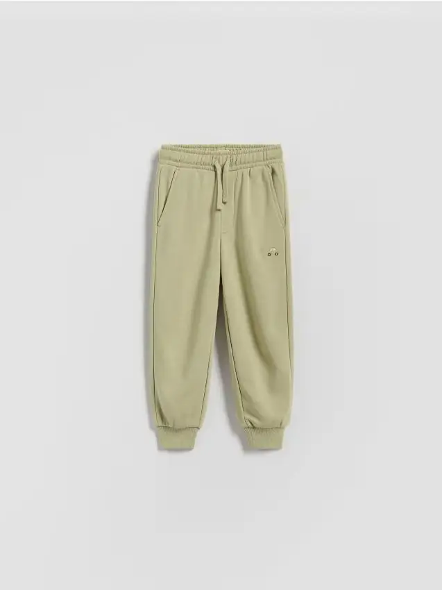 Pantaloni jogger in cotone - verde chiaro