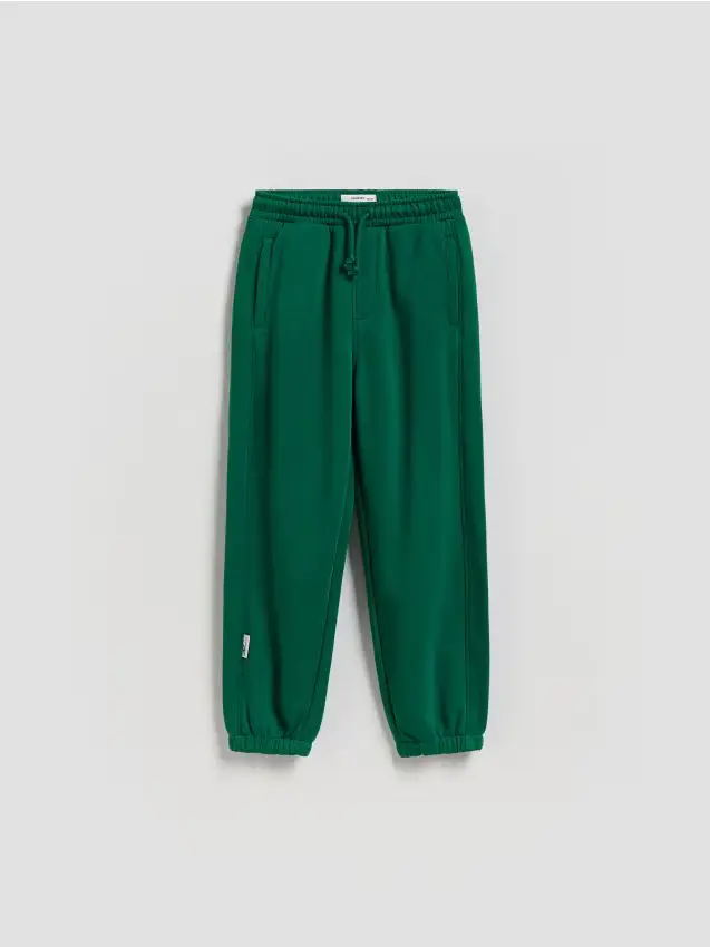 Pantaloni jogger in cotone - verde fresco
