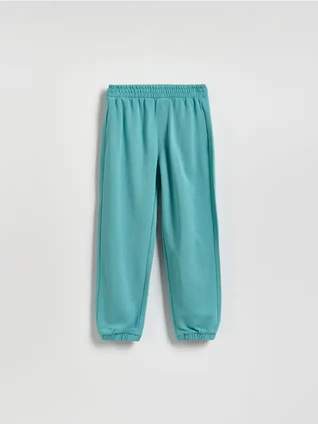 Pantaloni jogger in cotone - verde menta