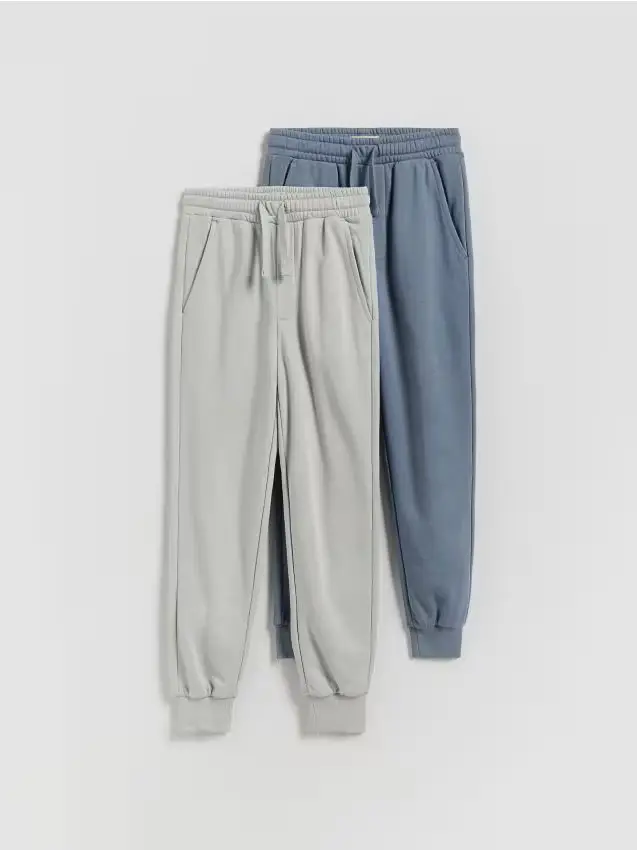 Pantaloni jogger in felpa confezione da 2 - grigio chiaro