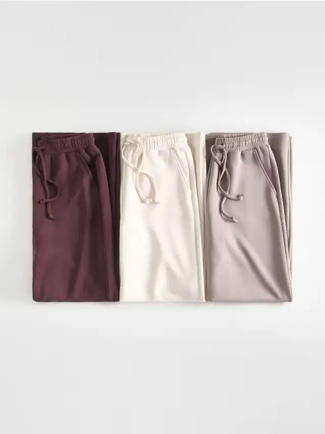 Pantaloni larghi - caffè