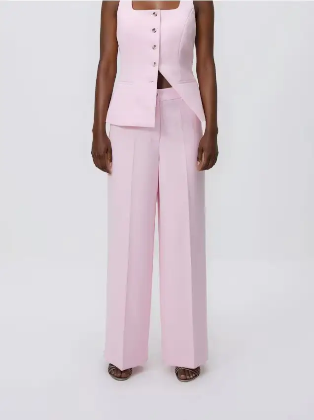 Pantaloni larghi - rosa