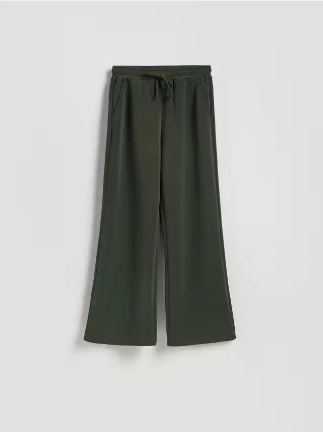 Pantaloni larghi - verde scuro