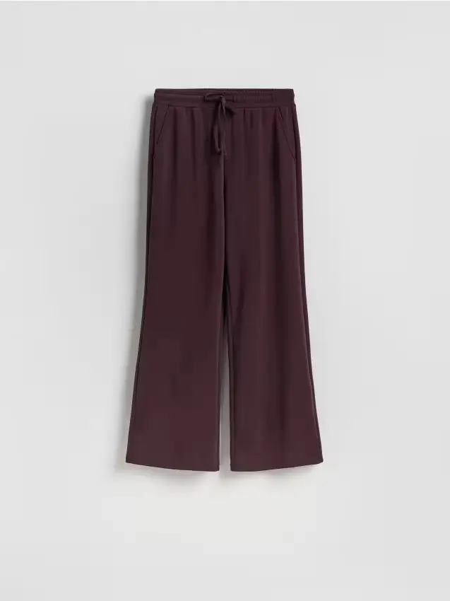 Pantaloni larghi - viola scuro