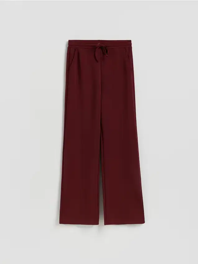 Pantaloni long leg - maroon