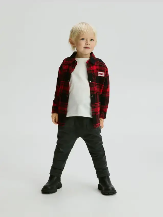 Pantaloni regular - grigio scuro