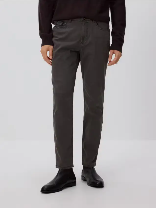 Pantaloni slim fit - grigio scuro