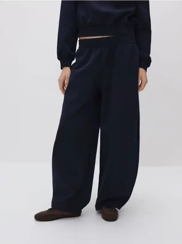 Pantaloni sportivi barrel - blu scuro