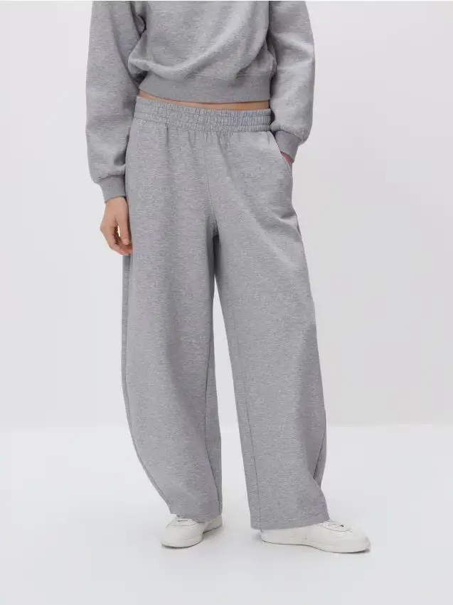 Pantaloni sportivi barrel - grigio chiaro