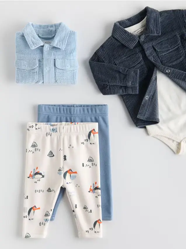 Pantaloni strutturati 2 pack - blu