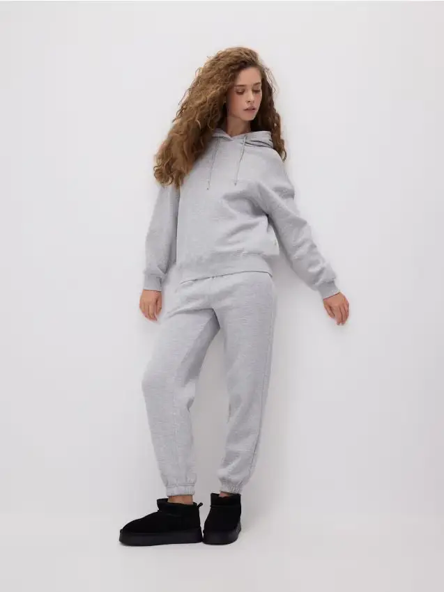 Pantaloni tuta con coulisse - grigio chiaro