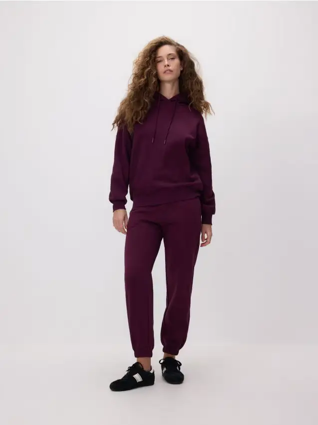 Pantaloni tuta con coulisse - viola scuro