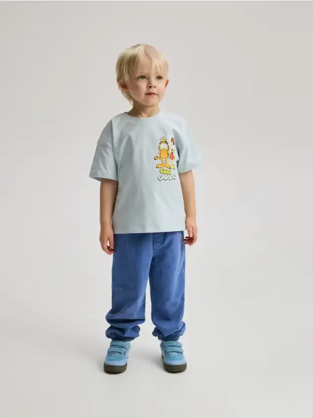 Reserved Pantaloni tuta effetto slavato - blu