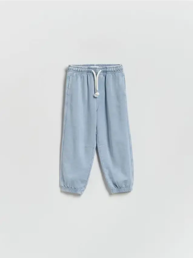 Reserved Pantaloni tuta effetto slavato - blu pallido