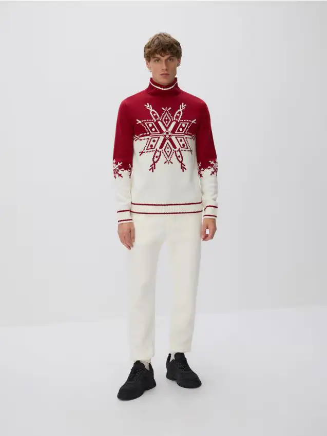 Pantaloni tuta regular fit - panna