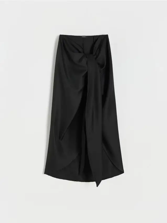 Pareo con allacciatura - nero