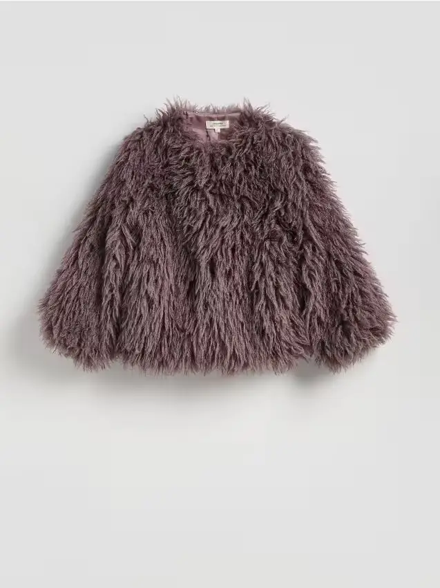 Pelliccia sintetica - viola scuro